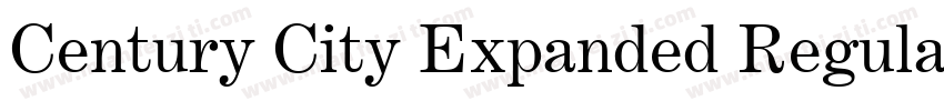 Century City Expanded Regular字体转换